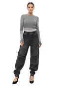 Dark Grey Mid Rise Jeans 1