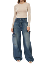 Blue Low Rise Jeans 1