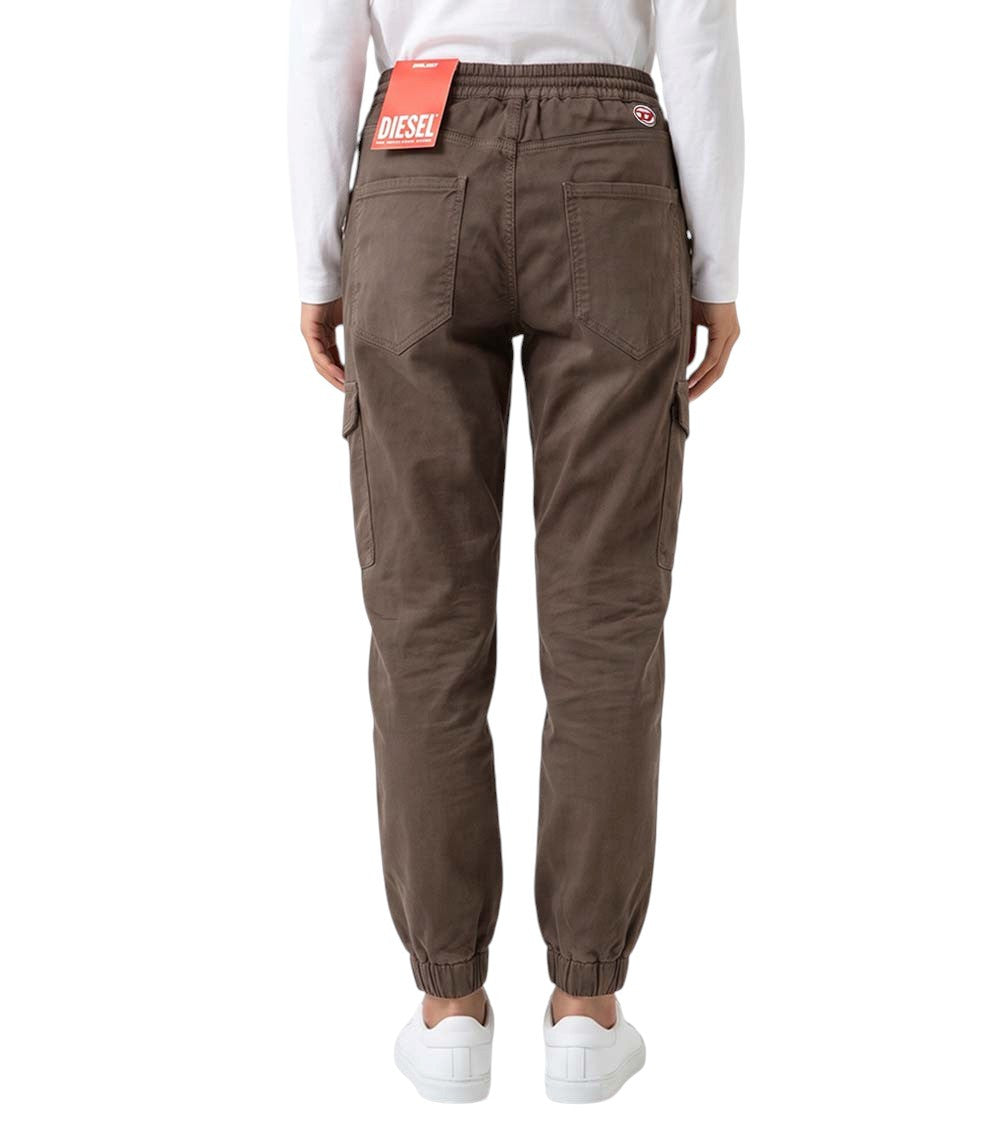 Brown Tapered Cargos Pants 2