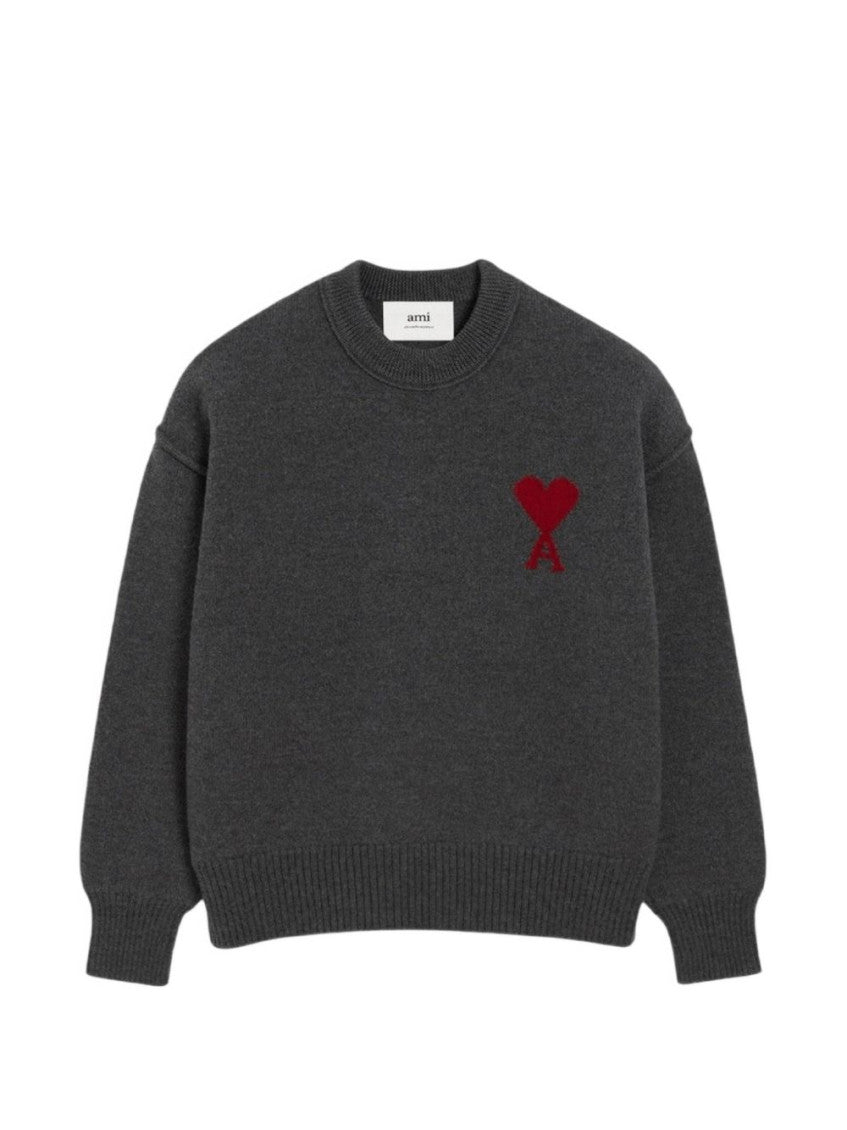Grey Crew Neck Sweater 1