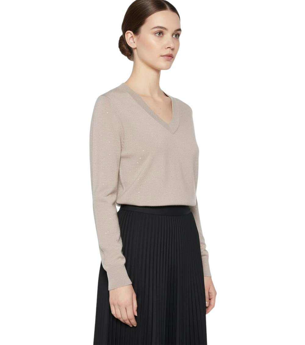Purple  V Neck Sweater 4