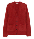 Red V Neck Cardigan 1