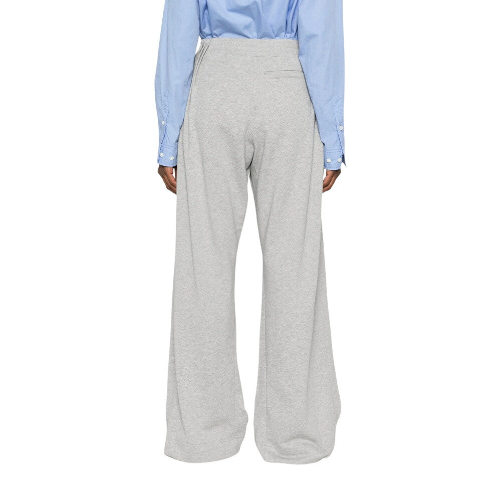 Grey Flared Pleated Pant 2