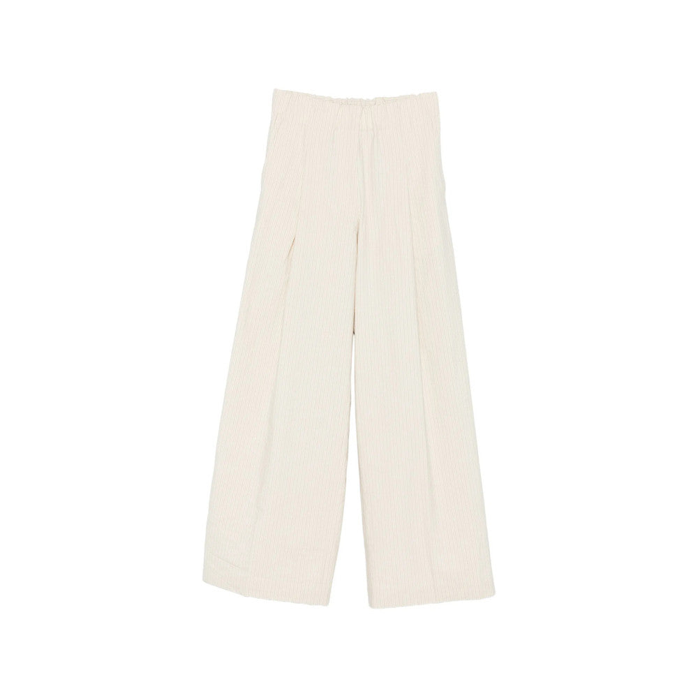 Beige Loose Drawstring Pant 1