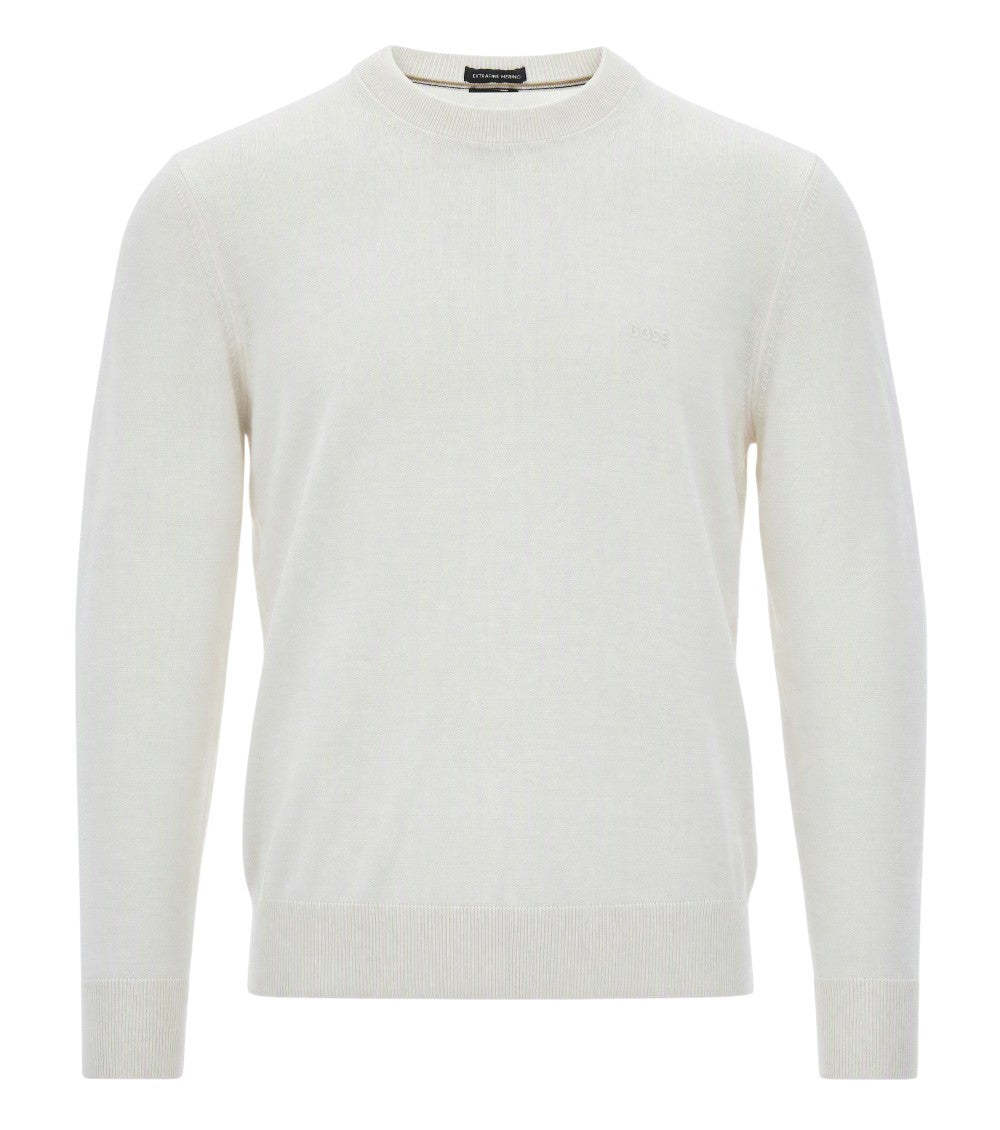 White Crew Neck Sweater 1
