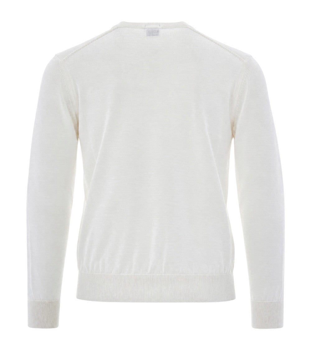 White Crew Neck Sweater 2