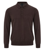 Brown Regular Polo Sweater 1
