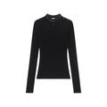Black Mock Collar Sweater 1