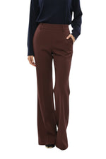 Maroon Flat Front Pants 1