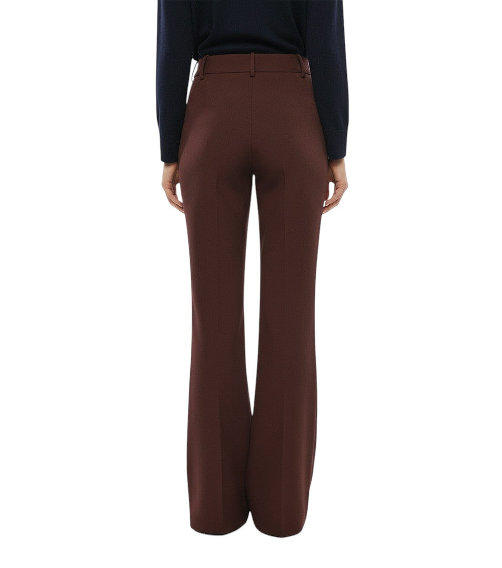 Maroon Flat Front Pants 2