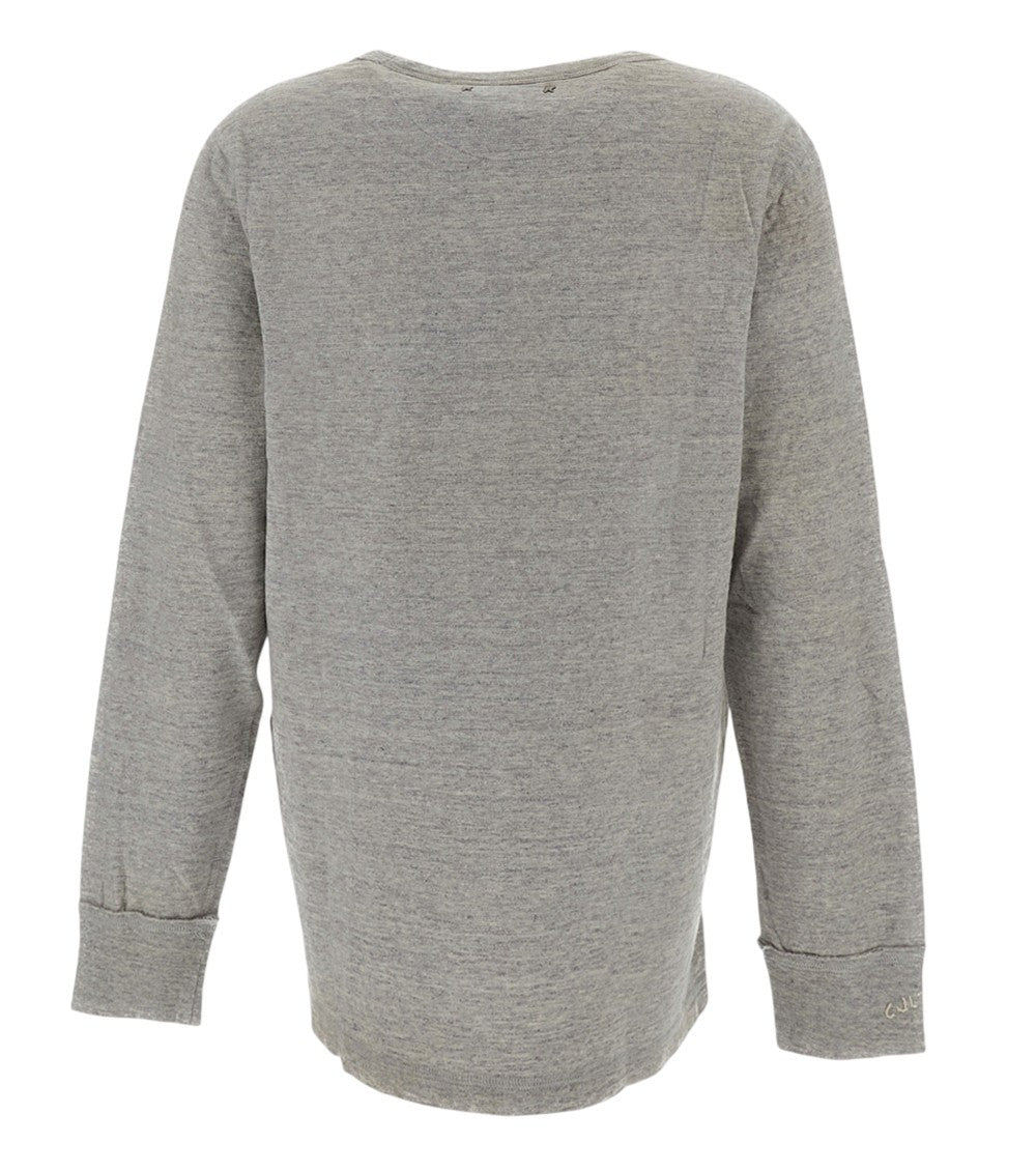 Dark Grey Solid Crew Neck T-Shirt 2