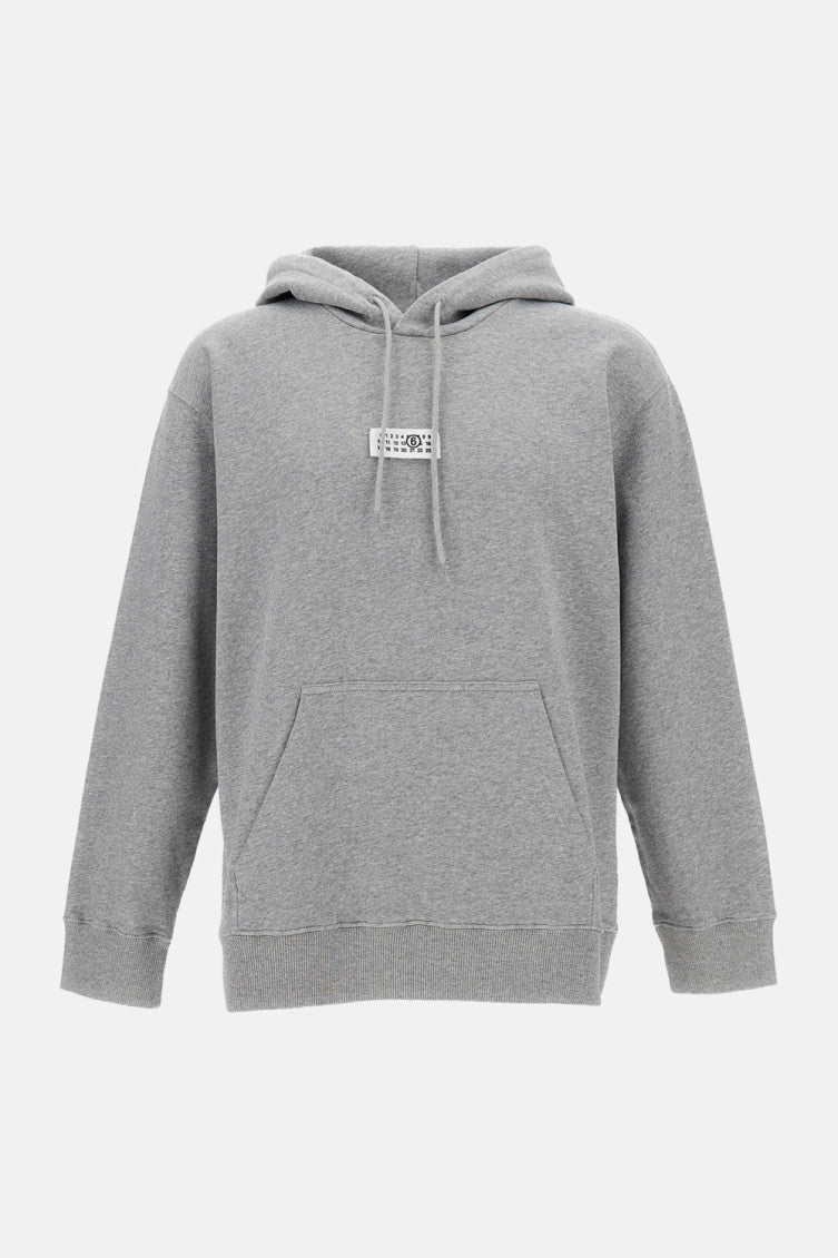 Grey Logo Patch Hoodie 1