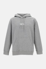 Grey Logo Patch Hoodie 1