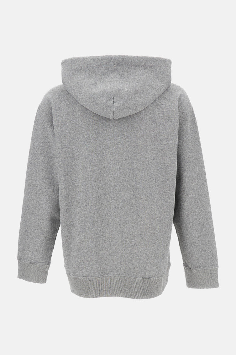 Grey Logo Patch Hoodie 2