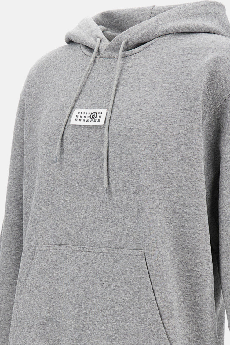 Grey Logo Patch Hoodie 3