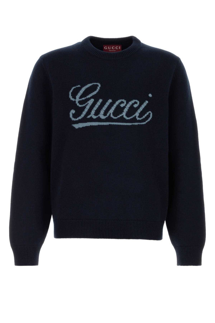 Dark Blue Wool Sweater 1