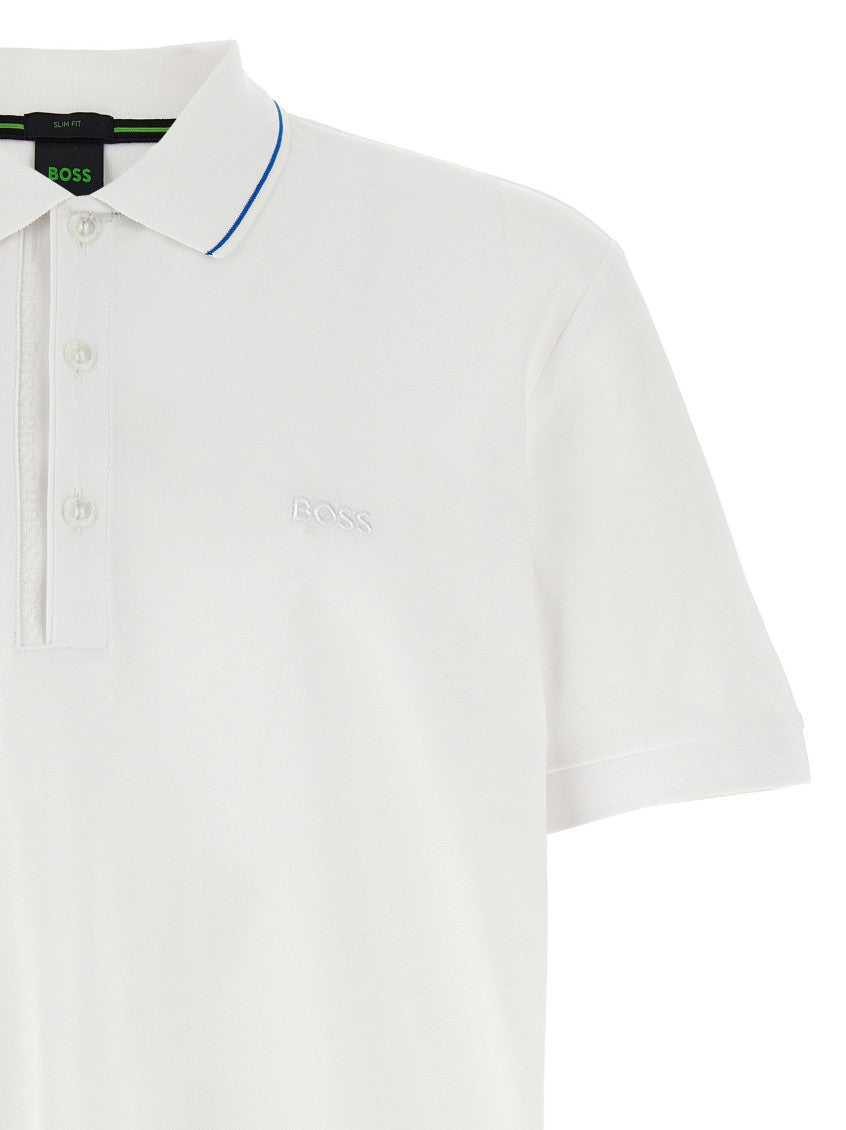 White Logo polo 3