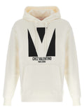 White Logo Hoodie 1
