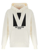 White Logo Hoodie 1