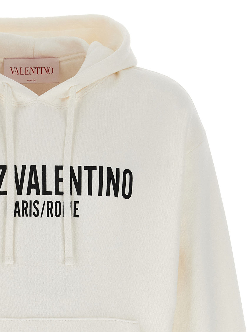White Logo Hoodie 3