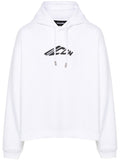 White Logo Hoodie 1
