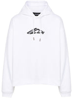 White Logo Hoodie 1