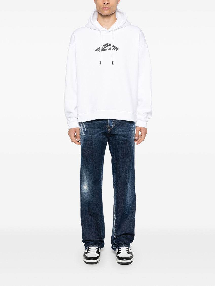 White Logo Hoodie 2