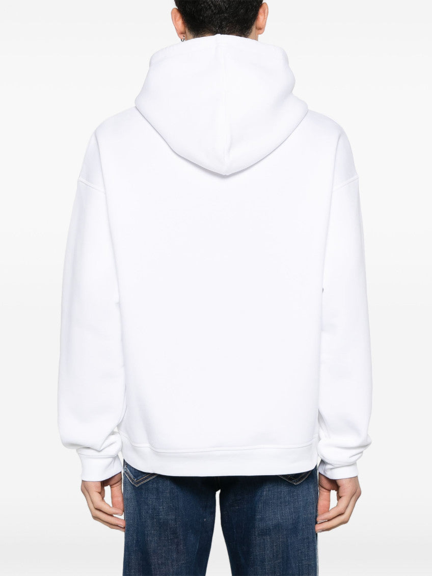 White Logo Hoodie 4
