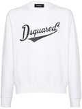 White D2 cotton sweatshirt 1