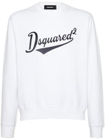 White D2 cotton sweatshirt 1