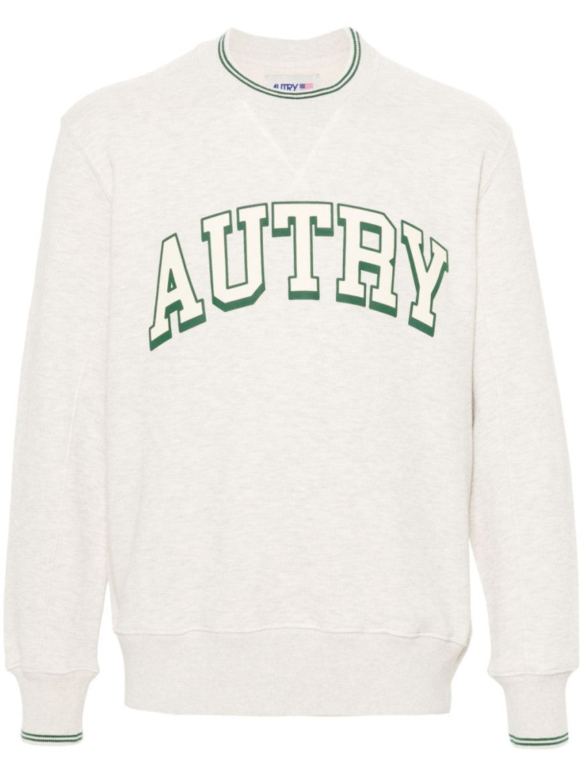 White Logo Jersey Sweatshirt 1