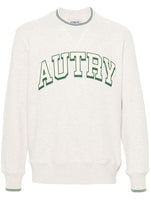 White Logo Jersey Sweatshirt 1
