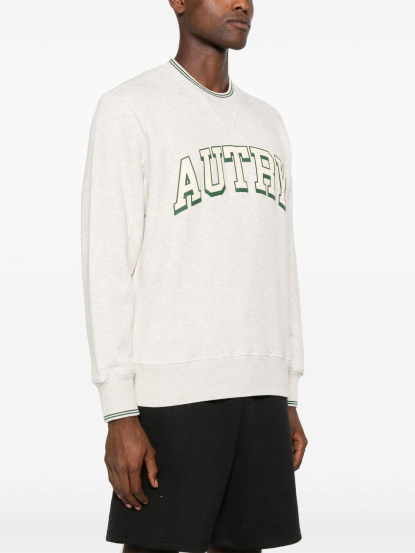 White Logo Jersey Sweatshirt 4