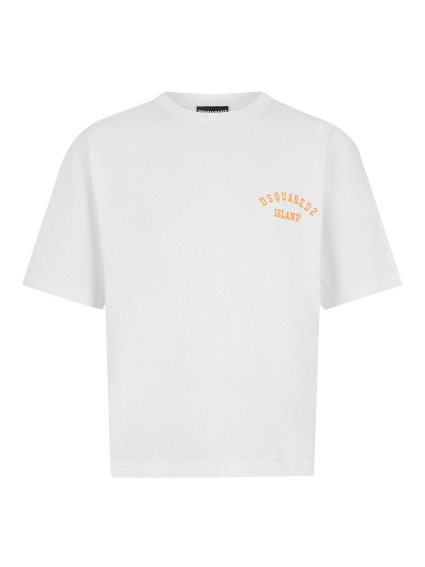 White Crewneck Logo T-Shirt 1