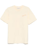 Washed Yellow Crewneck Logo T-Shirt 1