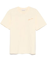 Washed Yellow Crewneck Logo T-Shirt 1