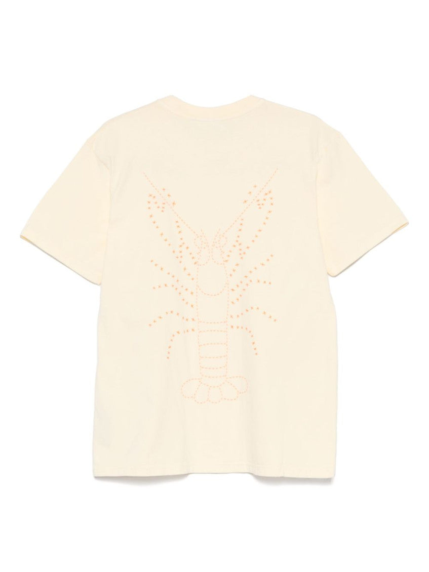 Washed Yellow Crewneck Logo T-Shirt 2