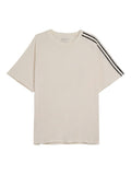 White Crewneck Stripe T-Shirt 1