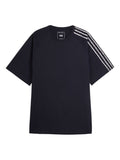 Black Crewneck Stripe T-Shirt 1