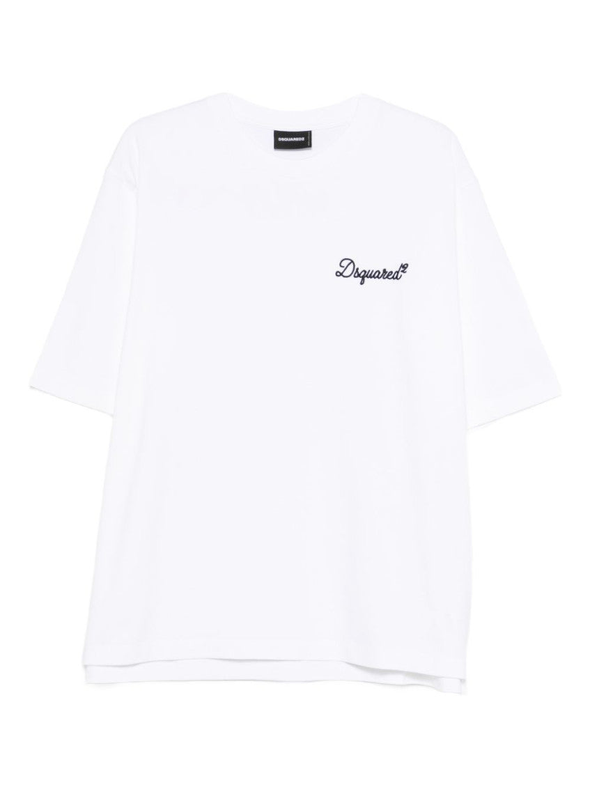 White Crewneck Logo T-Shirt 1
