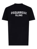 Black Crewneck Logo Print T-Shirt 1