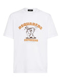 White Crewneck Printed T-Shirt 1