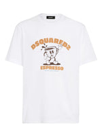 White Crewneck Printed T-Shirt 1
