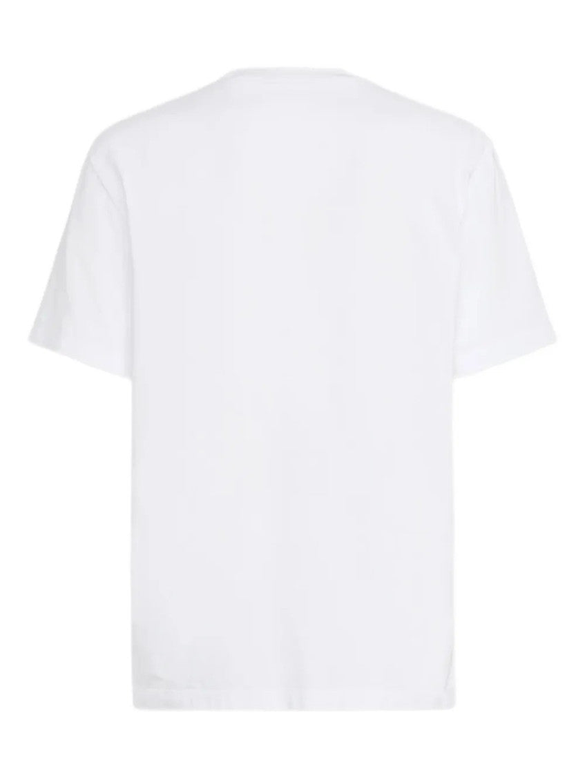 White Crewneck Printed T-Shirt 3