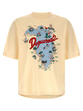 White Crewneck Printed T-Shirt 1
