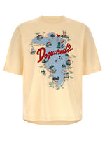 White Crewneck Printed T-Shirt 1