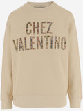 Cream White Logo Sweatshirt 1