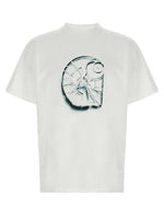 White Crewneck Graphic T-Shirt 1