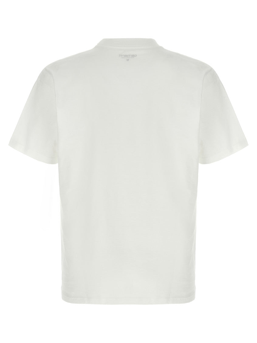 White Crewneck Graphic T-Shirt 2