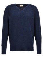 Blue V-neck Sweater 1